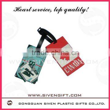 plastic luggage label