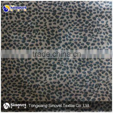 100% polyester leopard printed fabric/brushed fabric/sofa fabric