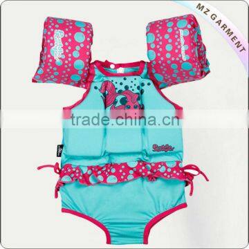 2016 Flower Print Children Float Swim Jacket