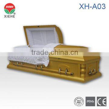XH-A03 Wood Funeral Coffin