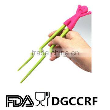 High quality food grade silicone children training chopsticks