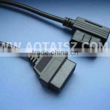 Car diagnostic cable for obd2 male connector and female