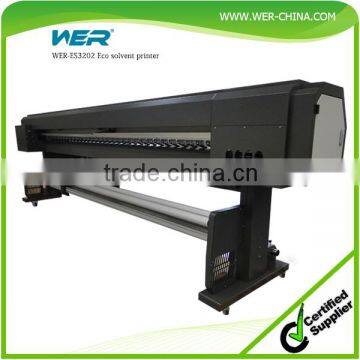 Cheap 3.2m WER ES3202 large format vinyl pvc flex banner printing machine eco solvent printer for pop up banner