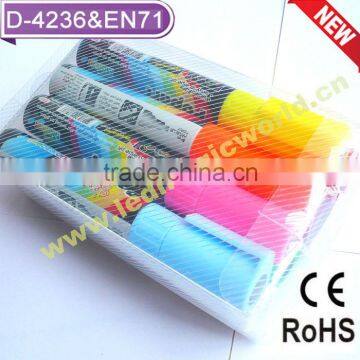 Amazon hot selling fashionable wet florescent marker pen with cheap price