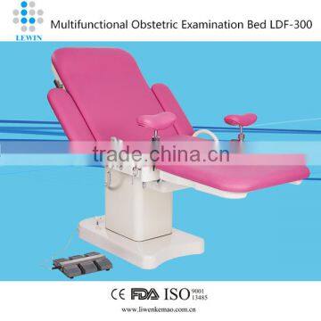 obstetric exam bed with 3 sections