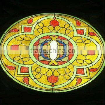 Hand Cut Decorative Stained Glass Skylight Roof photo-2