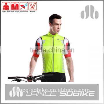 cycling windproof vest reflective men motorcycle