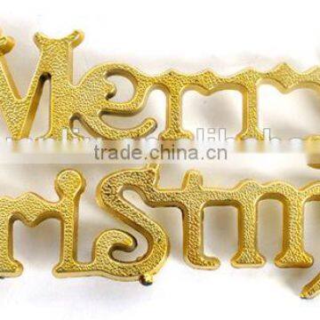 CHEAP!Golden or silver christmas letters,christmas ornament letter