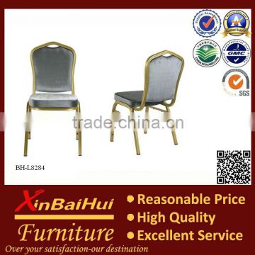 Hot BH-L8284B Gold tube Aluminum used banquet chair for sale