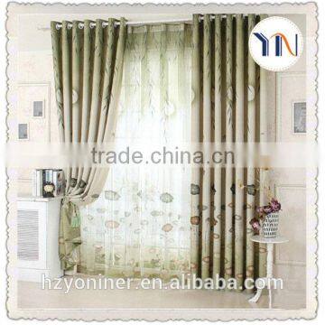 100% Polyester Woven stocklot curtain fabric, home ideal design curtain, flame retardant China textile manufacturer