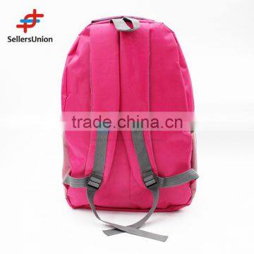 No.1 Yiwu Exporting Commission Agent Wanted Pink Color Fashion Girls Travel Backpack