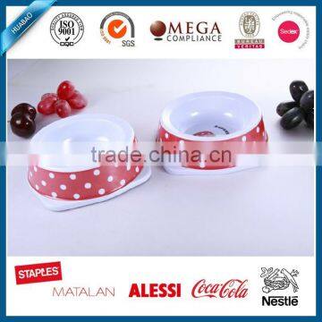 New Design 100% Melamine Pet Bowl/ Cow Pattern Melamine Pet Bowl Yorkshire Canary Birds