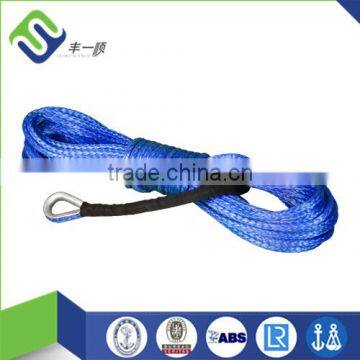 12 Strand Uhmwpe Synthetic Wire Rope , Black 3/8 Amsteel Synthetic Winch Rope , Best Synthetic Winch Rope