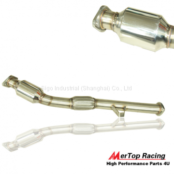 Mertop full 304 Stainless Steel Downpipe Exhaust for Scion FRS Subaru BRZ Gt86 86 ZN6 2013+Cat Converter(Fits: 2013+gt86