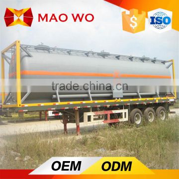 3 axles 50000liters oil tanker semi trailer/chemical liquid tank trailer for sale