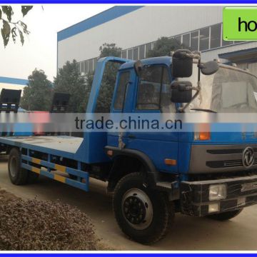 4*2 truck flat load bed from factory,construction excavators truck,excavator carrying truck