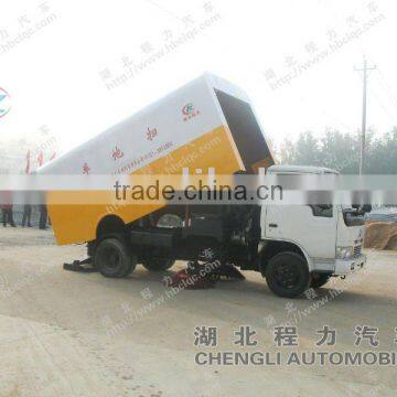 Dongfeng 4*2 leaf collecting truck for sale