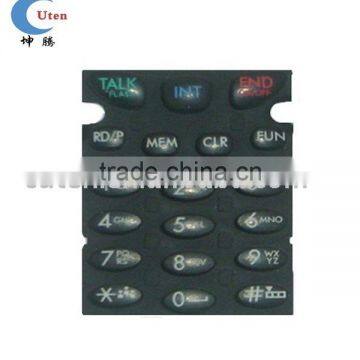 Custom Black Silicone Rubber mobile phone keypad