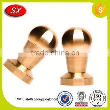 Custom Aluminum Coffee Tamper 58 mm Diameter Bumper Black With Flat Convex Base photo-5