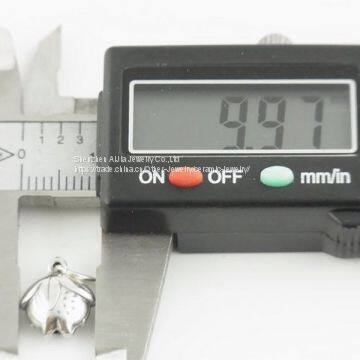 925 Solid Sterling Silver Beads Skate Charm Fashion 12 * 10mm photo-3