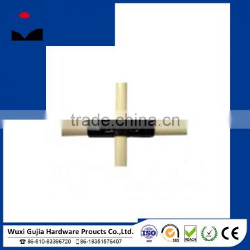 durable steel plate pipe metal joint with lean tube for shelf frame