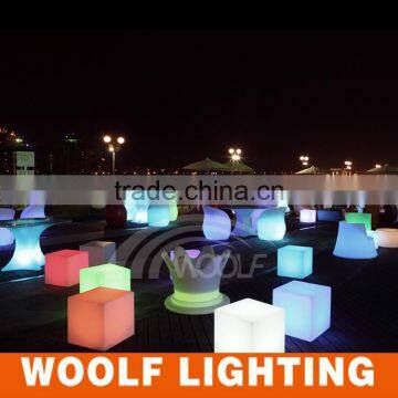 Outdoor Waterproof Illuminated LED Cube Decorative Lighting Garden LED Lighting