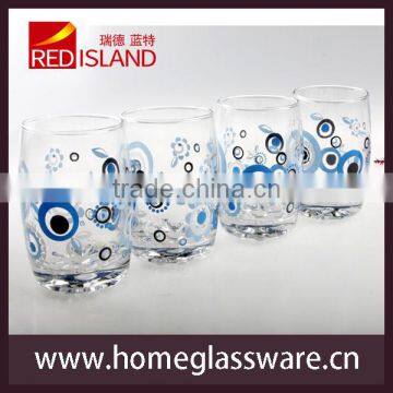 4pcs Set Printed Glass Cup/ Glassware