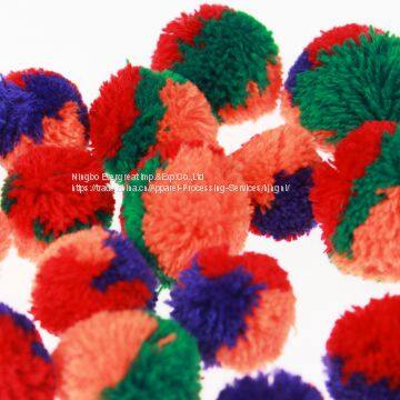 Multi Color Cashmere Pompom Fro Kids Crafting photo-2