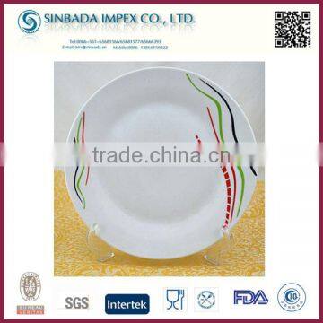 2015 new ceramic pizza plate, wholesale ceramic plates, cheap white porcelain plate