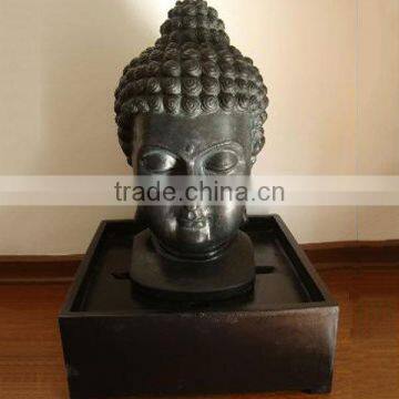 Resin Buddha Head Water Feature