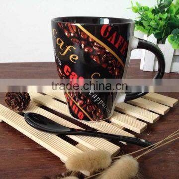 Haonai Popular Item Ceramic Coffee Mug With Spoon photo-4