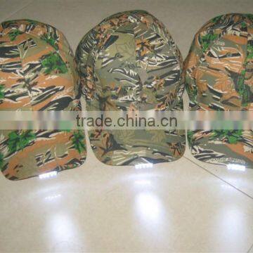 camo led light cap/led light camouflage cap