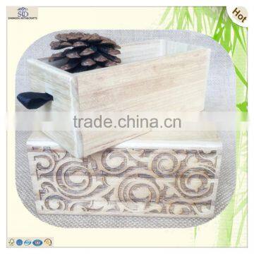 Laser Engraving Pattern Drawer Wooden Collective Box photo-4