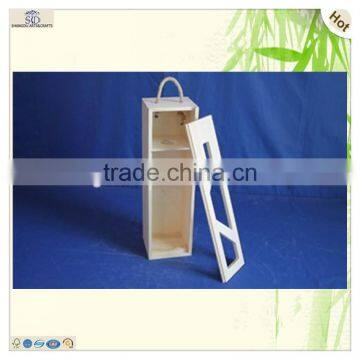 Decorative Single Bottle Pine Wood Wine Boxes photo-2