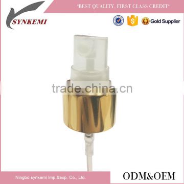 Gold color 20/410 Aluminum fine mist sprayer