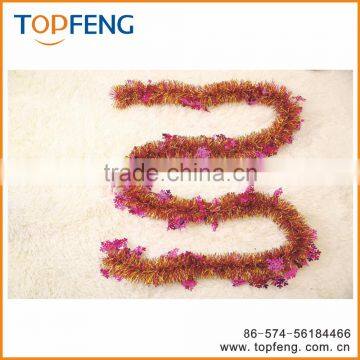 Christmas Tinsel With Snowflake/stage Decoration for Festival/christmas Wired Tinsel Garland photo-2