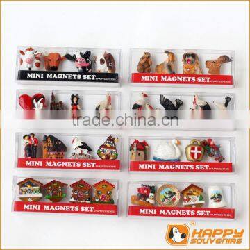 2014 France souvenir fridge magnets miniature birds and cuckoo house custom 3D promotional item