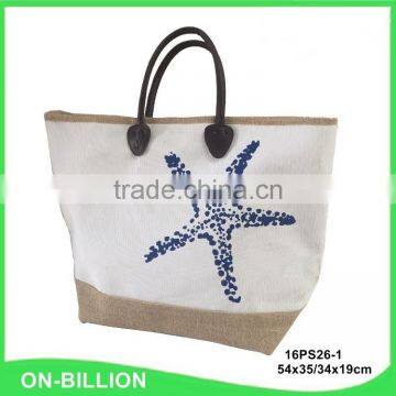 New fashion cheap summer canvas beach basket