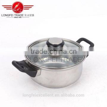 011274 High Quality Unique Handle Popular Steel Sets Cheap Hot Sale Stainless Steel Cookware photo-3