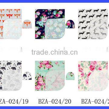 Summer Mint Floral Soft Swaddle Baby Blanket photo-6