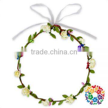 Festival Party Wedding Boho Bridal Tiara Wedding Hair Crown Headband Wedding Flower Crown