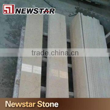 Polished Cream Marfil Marble Stair Tread,marble Staircase photo-4