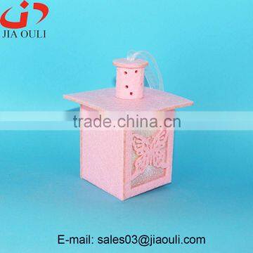 New Design Easter Decorations With LED Light Non-woven House and Chimney Shape Hanging Decorations photo-5