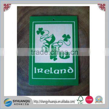 Wooden POSTCARD Invitation card DANCING SHOES Eire Gift Ireland Irish