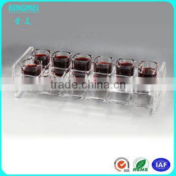 Wholesale Customized Clear Acrylic Gift Box for Wine Glasses Cup Display Stand Cheap