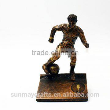 Wholesale Custom High Quality Polyresin Fantasy Football Trophy Statue for Sale photo-2