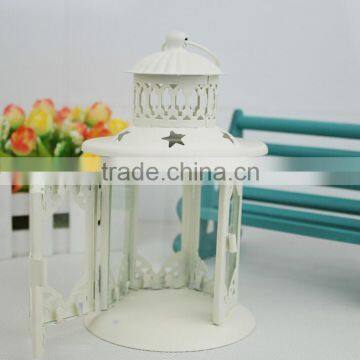 Outdoor Decorative House Style OEM Metal Lantern Candle Holders photo-4
