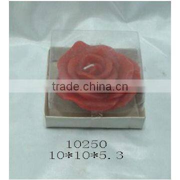 Red rose candle wax