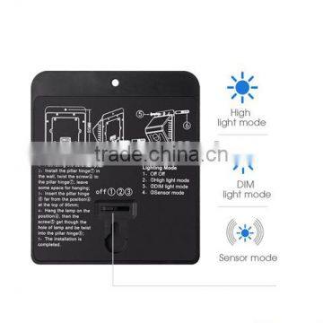 8 LED Solar Power Motion Sensor Garden Security Lamp Outdoor Waterproof Light photo-2