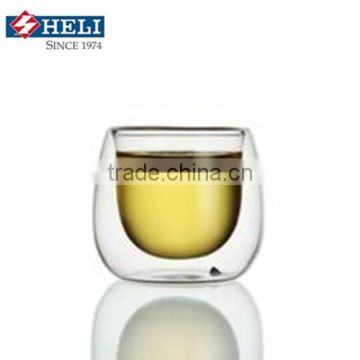 drinking cup double wall glass cup